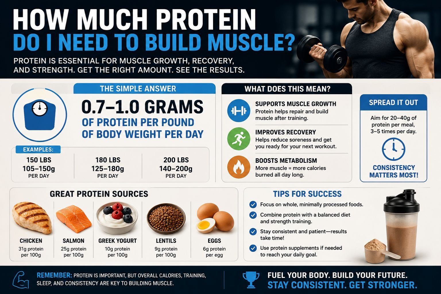 how much protein do i need to build muscle